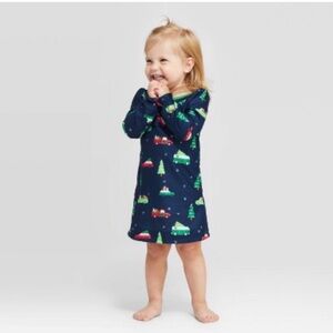 WONDERSHOP OEKO-TEX XMAS TREE NIGHTGOWN - NAVY MULTI SIZES (NEW WITH TAGS)